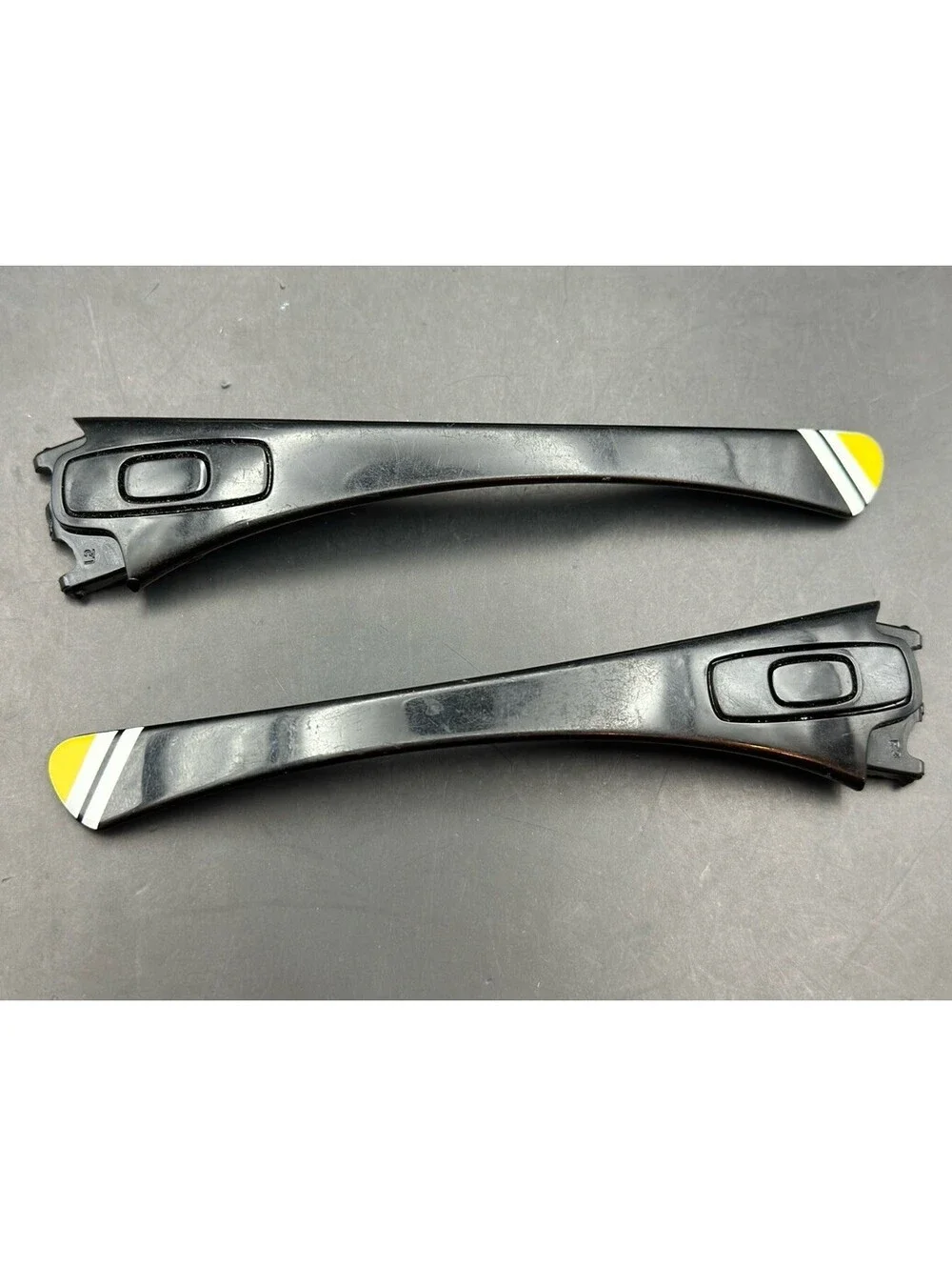 Oakley Hijinx Stussy Polished Black OEM Replacement Arms (w/Icons)